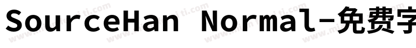 SourceHan Normal字体转换